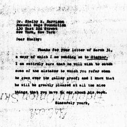 Letter from Charles Dollard...
