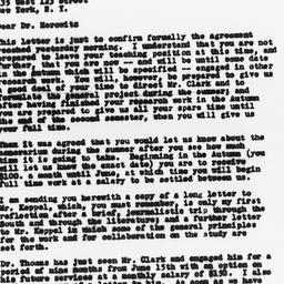 Letter from Gunnar Myrdal t...