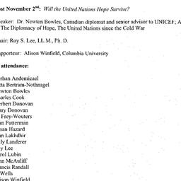 Minutes, 2004-11-30. The Pr...