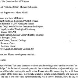 Minutes, 2003-02-04. Ethics...