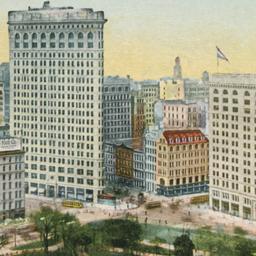 The Flat Iron and Fifth Ave...