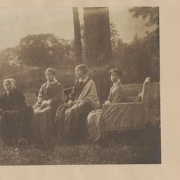 Four Seated Women by Tree