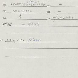 Eastern questionnaire, answ...