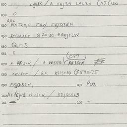 Eastern questionnaire, answ...