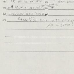 Eastern questionnaire, answ...