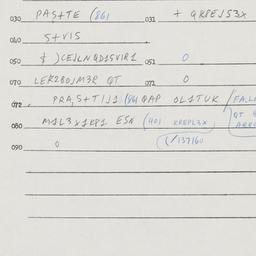 Eastern questionnaire, answ...