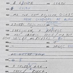 Eastern questionnaire, answ...