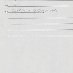 Eastern questionnaire, answ...
