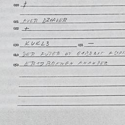 Eastern questionnaire, answ...
