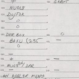 Eastern questionnaire, answ...