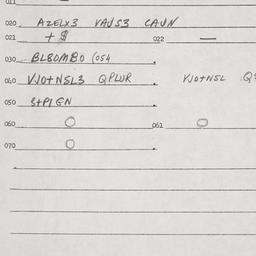 Eastern questionnaire, answ...