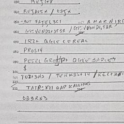 Eastern questionnaire, answ...