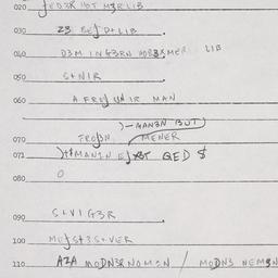 Eastern questionnaire, answ...