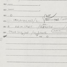 Eastern questionnaire, answ...