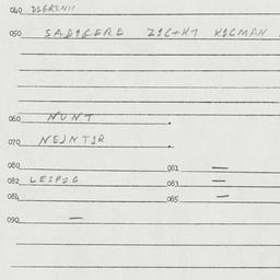 Eastern questionnaire, answ...