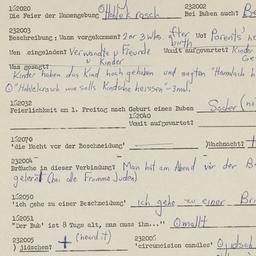 Western questionnaire, answ...