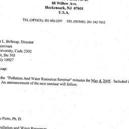 Correspondence, 2005-05-04....