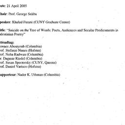 Minutes, 2005-04-21. Arabic...