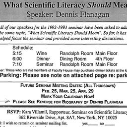Announcements, 1993-01-27. ...