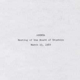 Meeting of the Board of Tru...