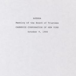 Meeting of the Board of Tru...