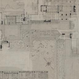 Grounds, first floor plan