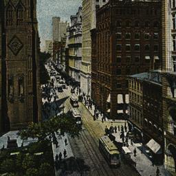 Lower Broadway, New York.