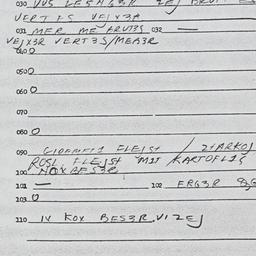 Eastern questionnaire, answ...