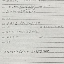 Eastern questionnaire, answ...