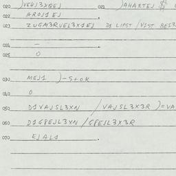 Eastern questionnaire, answ...