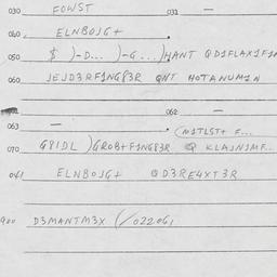 Eastern questionnaire, answ...