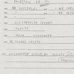 Eastern questionnaire, answ...