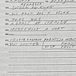 Eastern questionnaire, answ...