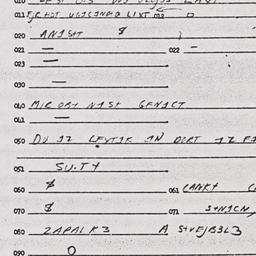 Eastern questionnaire, answ...