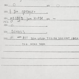 Eastern questionnaire, answ...