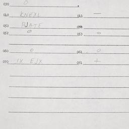 Eastern questionnaire, answ...