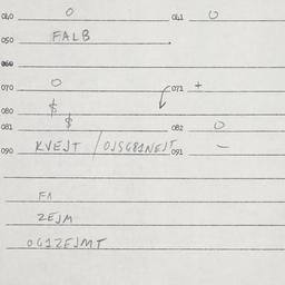Eastern questionnaire, answ...