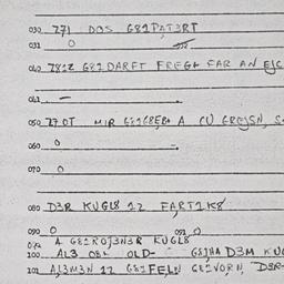 Eastern questionnaire, answ...