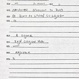 Eastern questionnaire, answ...