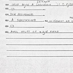 Eastern questionnaire, answ...