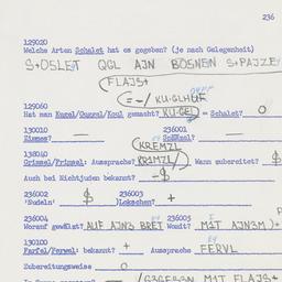 Western questionnaire, answ...