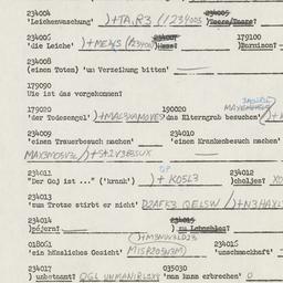 Western questionnaire, answ...