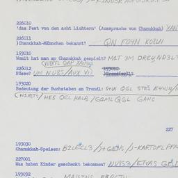 Western questionnaire, answ...