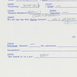 Western questionnaire, answ...