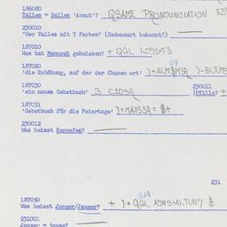Western questionnaire, answ...