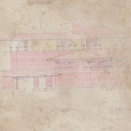 Working drawing: Front elev...