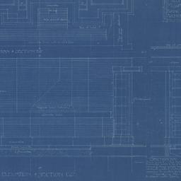 Fireplace sections, elevation