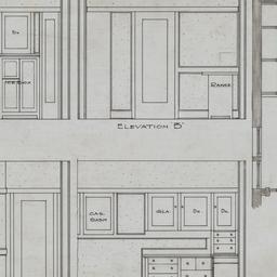 Kitchen elevations, plan