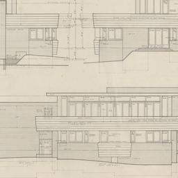 West, east, south elevations