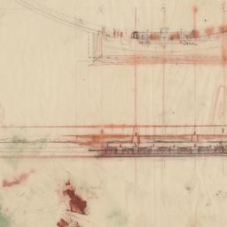 Partial plan, entrance elev...